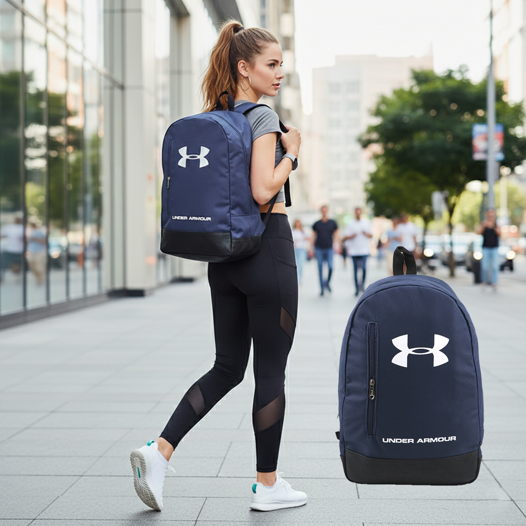 Under Armour Unisex Gündəlik və Səyahət Bel Çantası – Dəri Teksturalı Alt Hissə